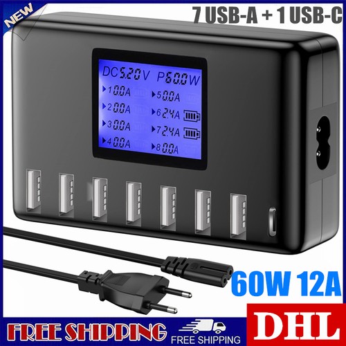 60w usb ladegerät ports - usb,
