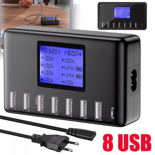 60w ports usb - 8, ladestation