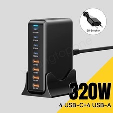8Ports USB C Ladegerät Hub