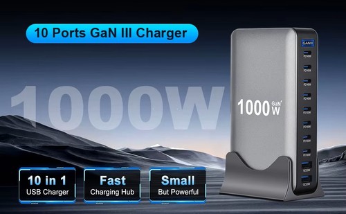 Port 1000watt desktop - 10-port,