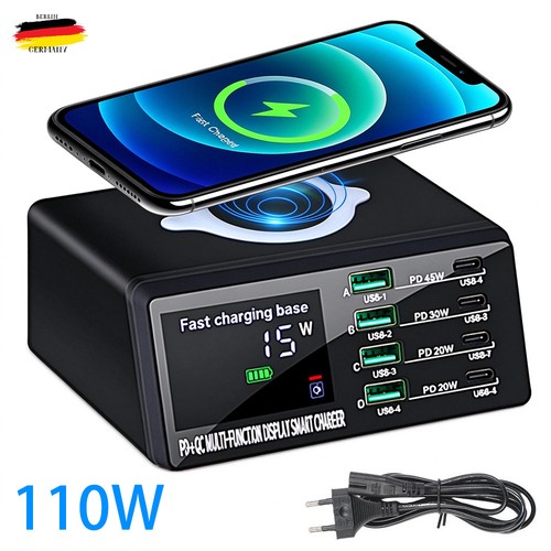 110w usb ladegerät hub - usb, c