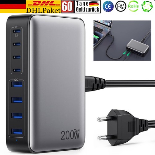 200w usb ladegerät mehrfach - 200w,