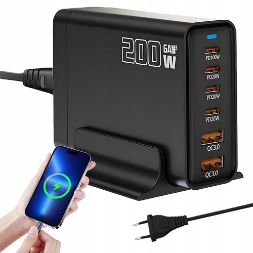 200w gan usb ladegerät - gan, pd
